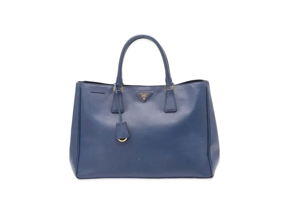 PRADA Saffiano Hand Bag "Blue"