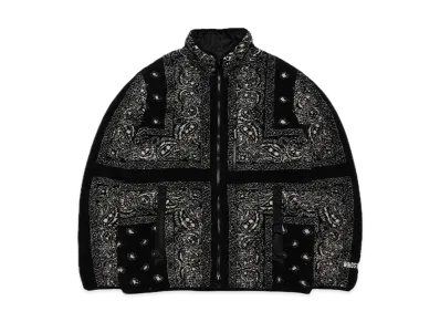 Supreme Reversible Bandana Fleece Jacket "Black"