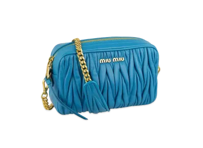 MIU MIU Matelase Leather Shoulder Bag "Voyage"