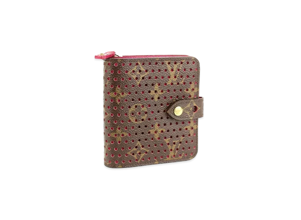Louis Vuitton Monogram Perfo Compact Zip "Fuchsia"