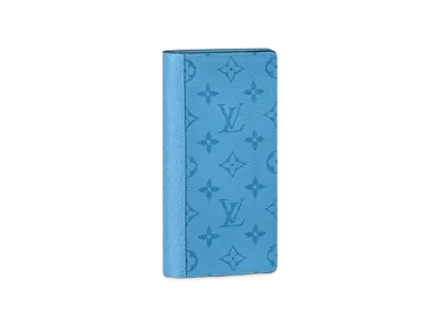 Louis Vuitton Brazza Wallet Taigarama "Denim Blue"