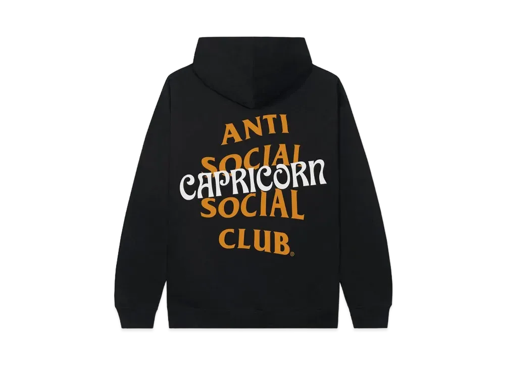 ANTI SOCIAL SOCIAL CLUB Capricorn Hoodie "Black"