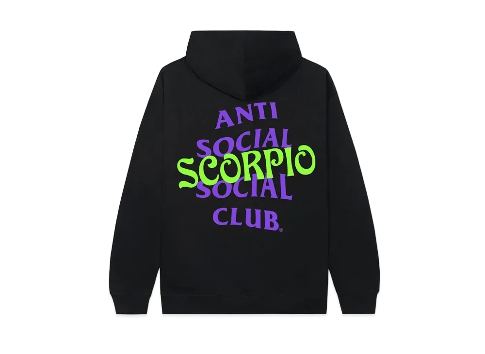 ANTI SOCIAL SOCIAL CLUB Scorpio Hoodie "Black"