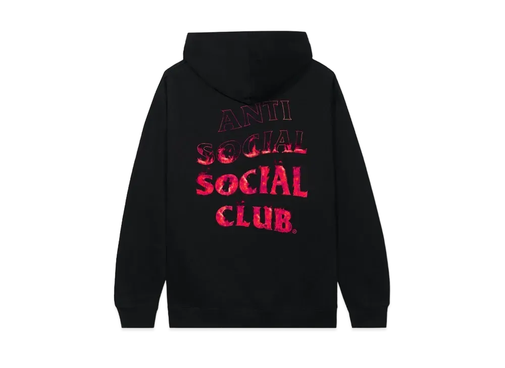 ANTI SOCIAL SOCIAL CLUB A Fire Inside Hoodie Pink Flame "Black"