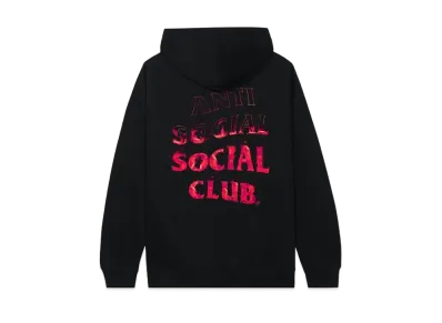 ANTI SOCIAL SOCIAL CLUB A Fire Inside Hoodie Pink Flame "Black"