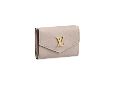 Louis Vuitton Lock Mini Wallet "Greige"