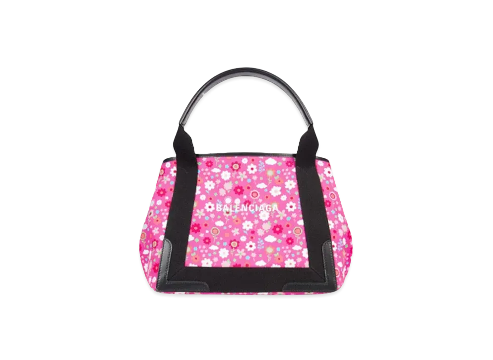 BALENCIAGA Women's Navy S Cabas "Pink"