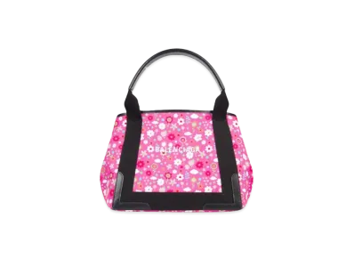 BALENCIAGA Women's Navy S Cabas "Pink"