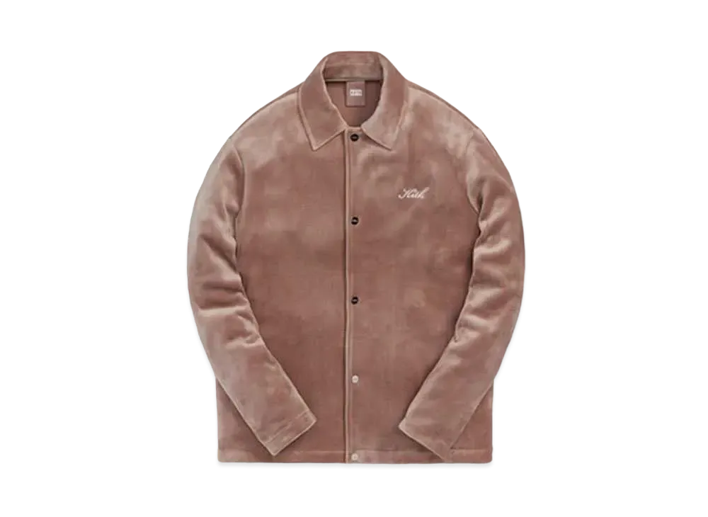 Kith Velour Coaches Jacket "Dusty Mauve"