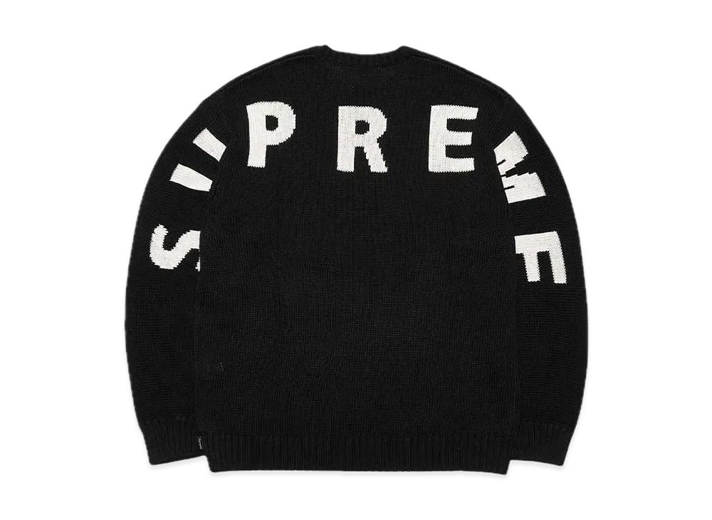 Supreme Back Logo Sweater "Black"