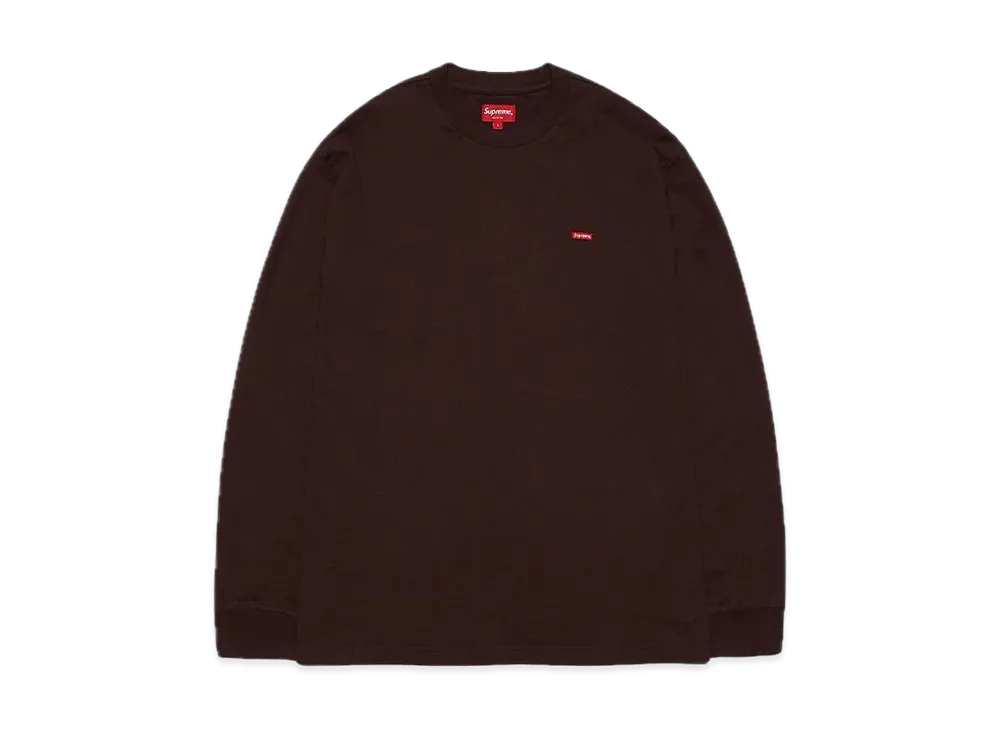 シュプリーム スモール ボックス L/S Tシャツ "ダーク ブラウン"(21FW)