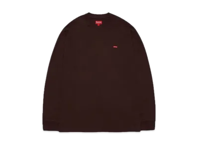 Supreme Small Box L/S Tee "Dark Brown"(21FW)