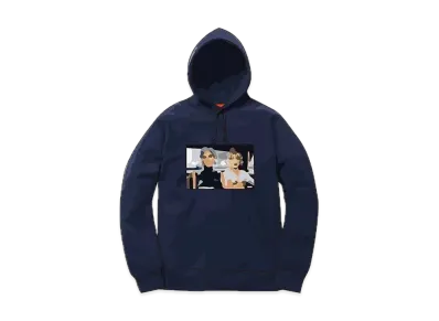 Supreme Nan Goldin Misty and Jimmy Paulette Hooded Sweatshirt "Navy"