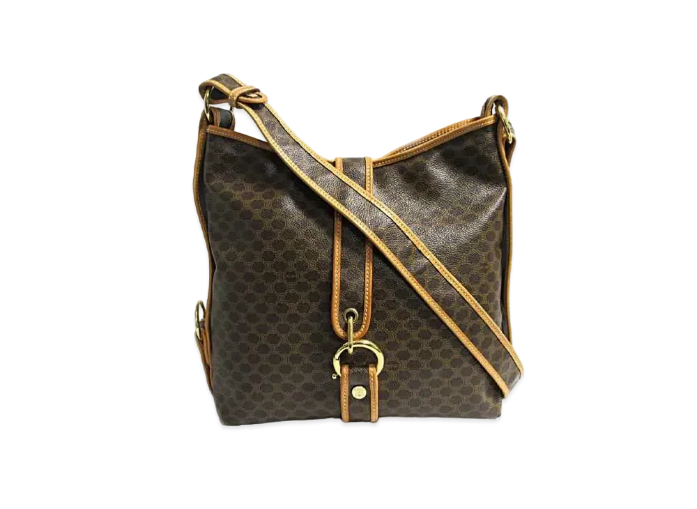 CELINE Makadam Shoulder Bag "Black"