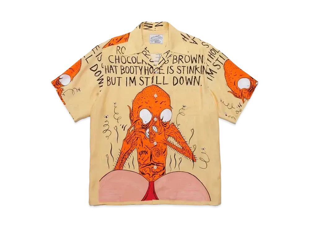 WACKO MARIA NECKFACE / HAWAIIAN SHIRT "Yellow"