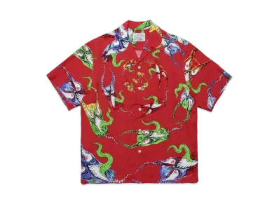 WACKO MARIA NECKFACE / HAWAIIAN SHIRT "Red"