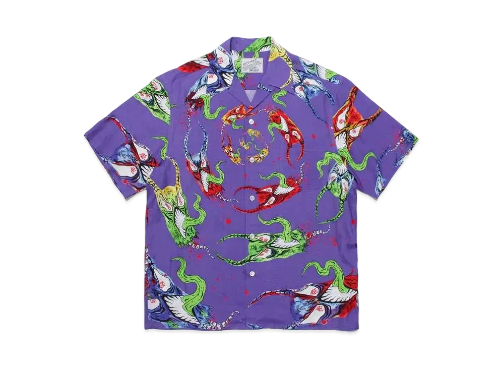 WACKO MARIA NECKFACE / HAWAIIAN SHIRT "Purple"
