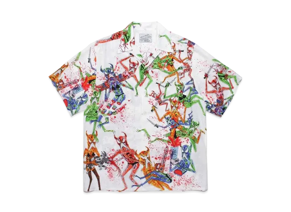 WACKO MARIA NECKFACE / HAWAIIAN SHIRT "White"