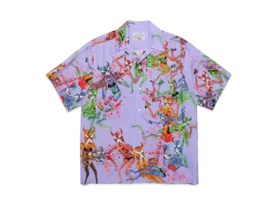 WACKO MARIA NECKFACE / HAWAIIAN SHIRT "Light Purple"