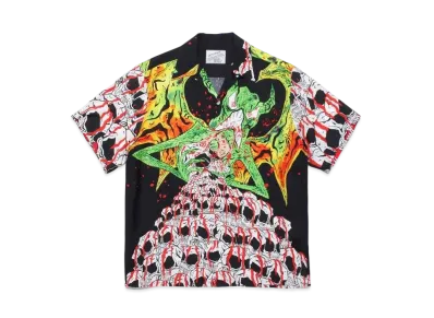 WACKO MARIA NECKFACE / HAWAIIAN SHIRT "Black"