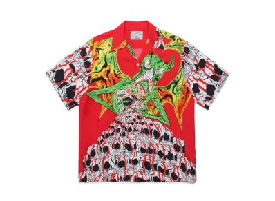 WACKO MARIA NECKFACE / HAWAIIAN SHIRT "Red"