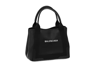 BALENCIAGA Navy Cabas Tote "Black"
