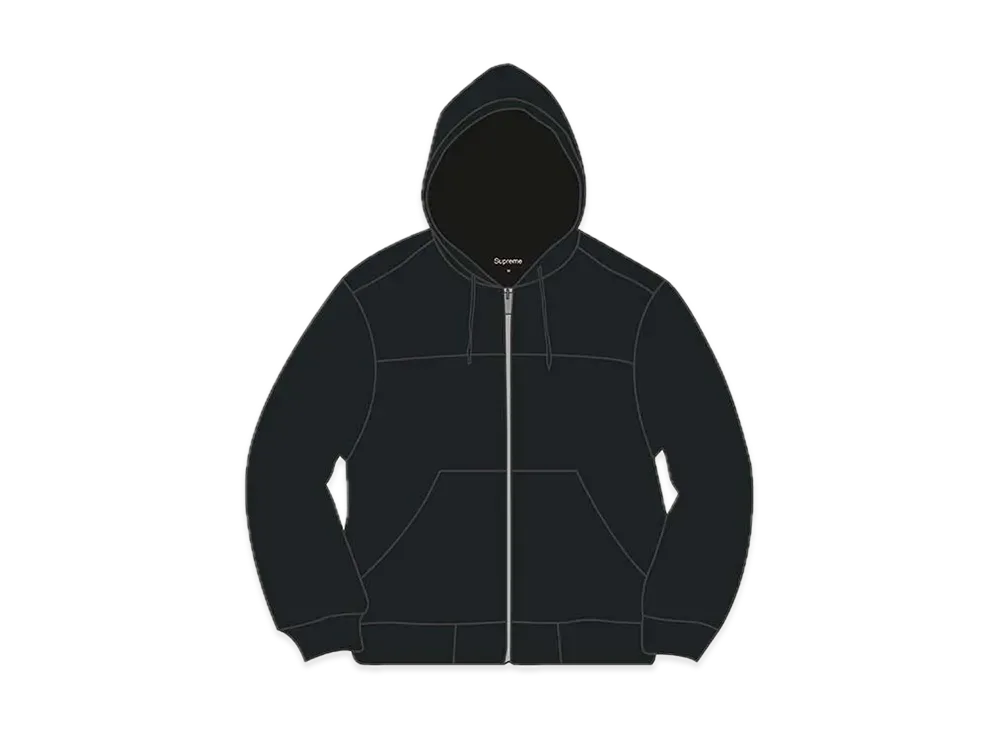 Supreme Hooded Suede Work Jacket "Black"