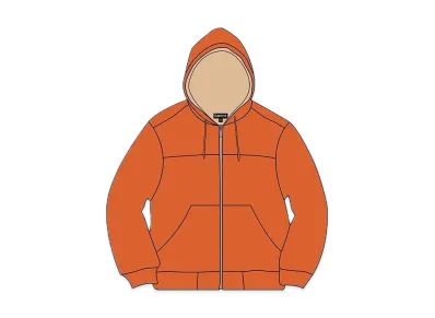 Supreme Hooded Suede Work Jacket "Orange"