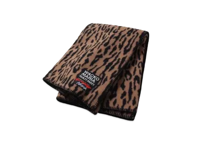 WACKO MARIA NANGA / LEOPARD BLANKET "Brown"
