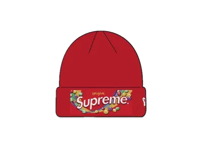 Supreme / Skittles / New Era Beanie "Red"