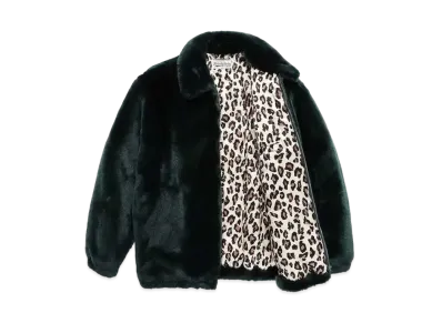 WACKO MARIA FUR ZIP JACKET 裏地レオパード "Green"