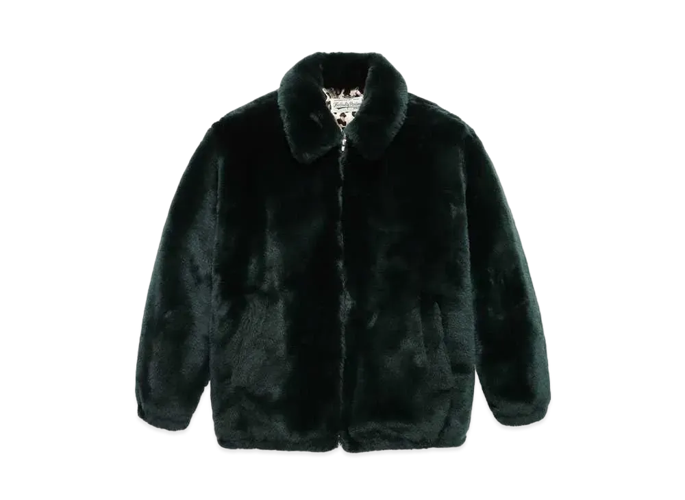 WACKO MARIA FUR ZIP JACKET 裏地無地 "Green"