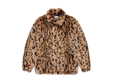 WACKO MARIA LEOPARD FUR ZIP JACKET "Beige"