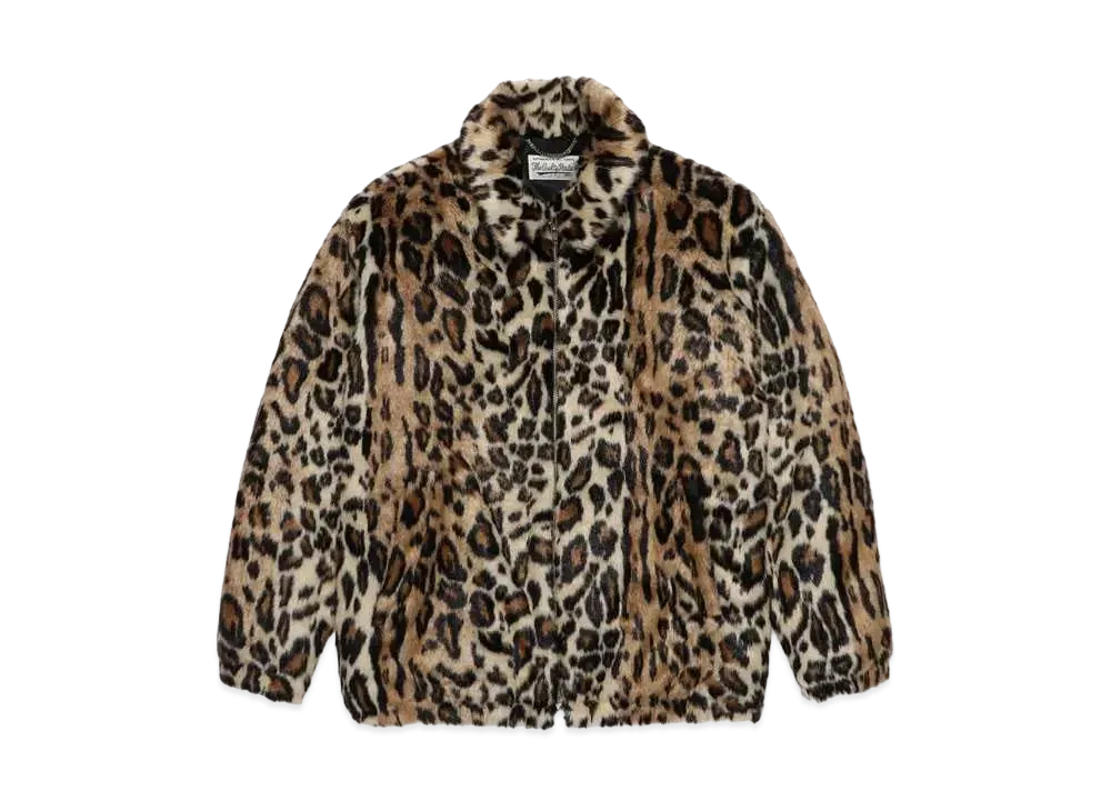 WACKO MARIA LEOPARD FUR ZIP JACKET 
