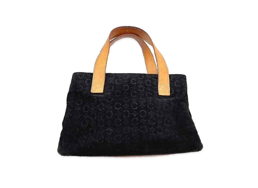 CELINE Macadam Suede Handle Bag "Black"