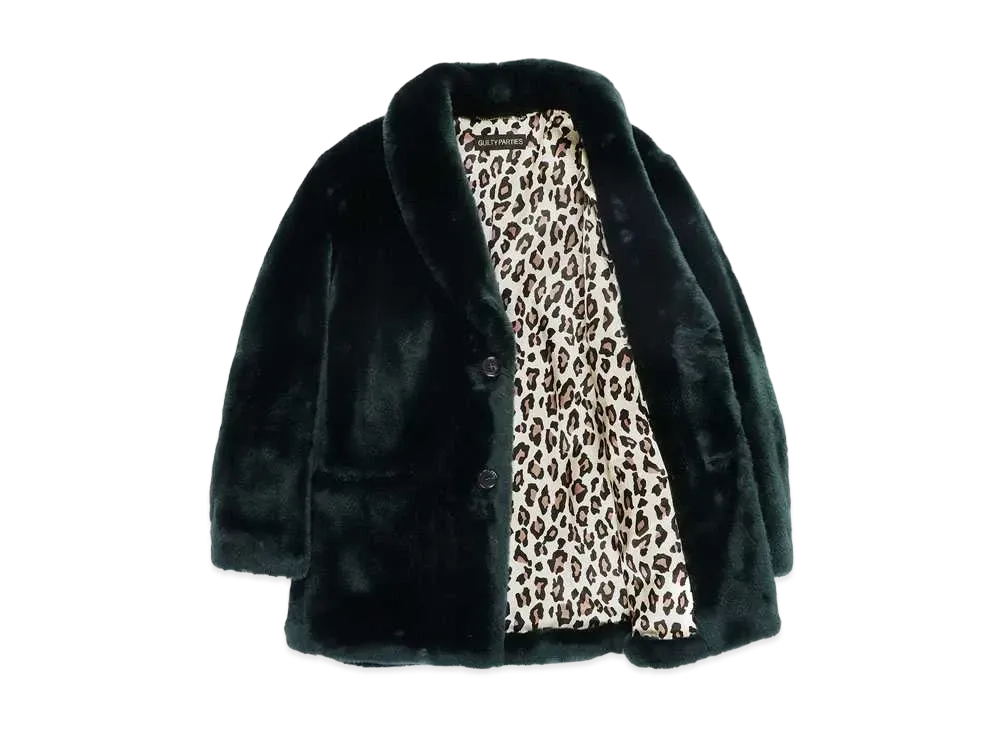 WACKO MARIA FUR COAT 裏地レオパード "Green"