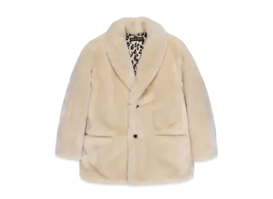 WACKO MARIA FUR COAT 裏地無地 "White"