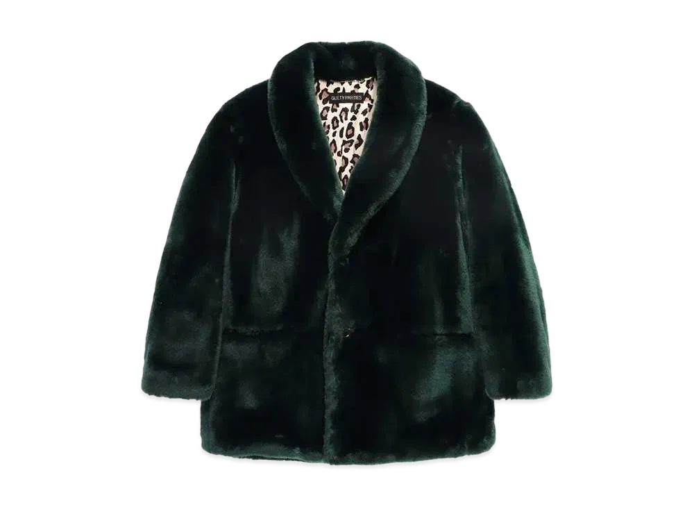 WACKO MARIA FUR COAT 裏地無地 "Green"