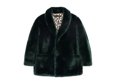 WACKO MARIA FUR COAT 裏地無地 "Green"