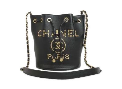 CHANEL Dovir Small Caviaskin "Black"
