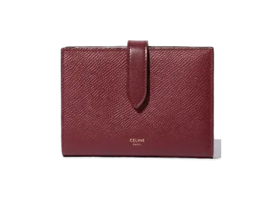 CELINE Medium Strap Wallet "Bordeaux"