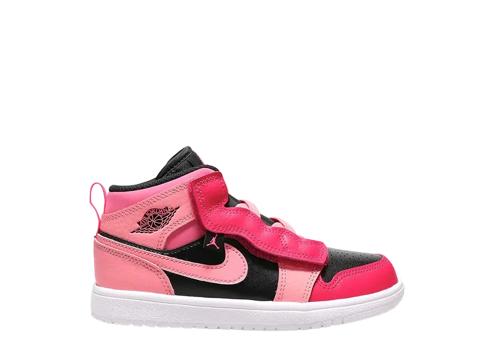 Nike PS Jordan 1 Mid "Coral Chalk/Pinksicle Rush/Pink-Black"
