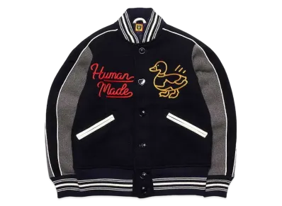 HUMAN MADE VARSITY JACKET "Navy"