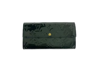 Louis Vuitton Verni Sarah Wallet "Blue Nui"