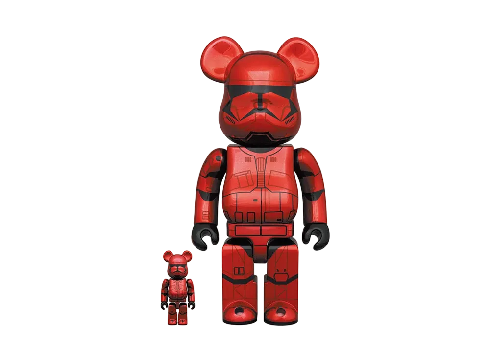 Bearbrick SITH TROOPER(TM) CHROME Ver. 100% & 400%