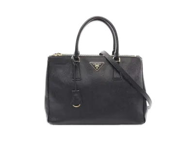 PRADA Saffiano Gallerìa Medium Hand Bag "Black"
