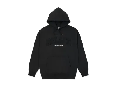 PALACE DROP SHOULDER APPLIQUE HOOD "Black"