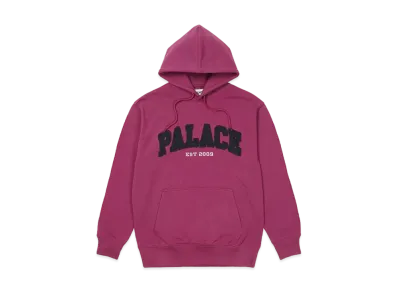 PALACE DROP SHOULDER APPLIQUE HOOD "Pink"