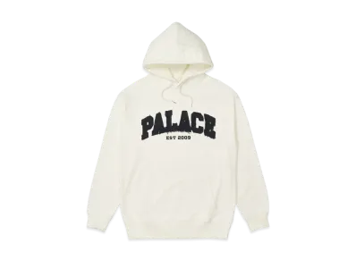 PALACE DROP SHOULDER APPLIQUE HOOD "White"