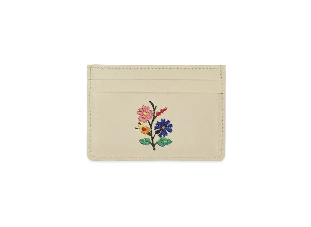 PALACE FLOWER STITCH CARDHOLDER "White"
